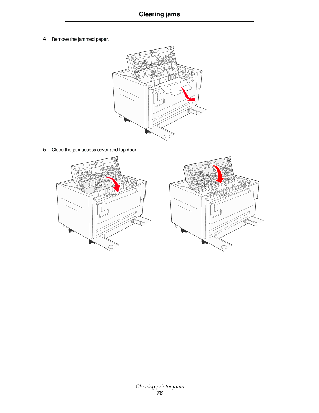 IBM 1585 (MT 4539) manual Clearing jams 