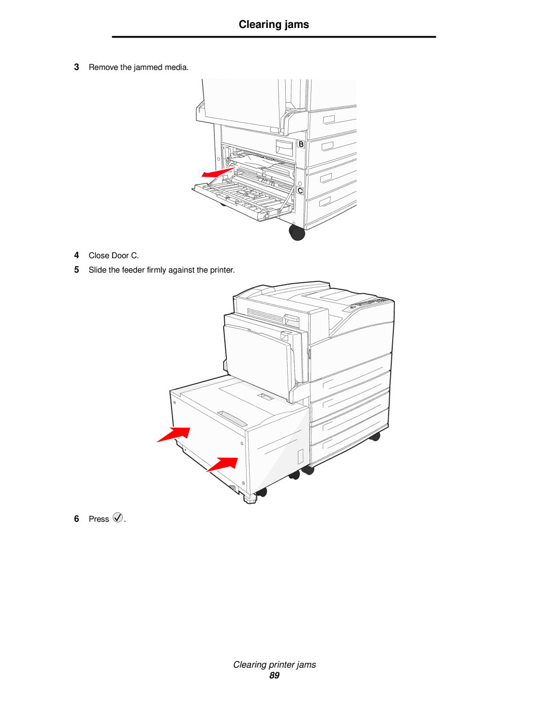 IBM 1585 (MT 4539) manual Clearing jams 