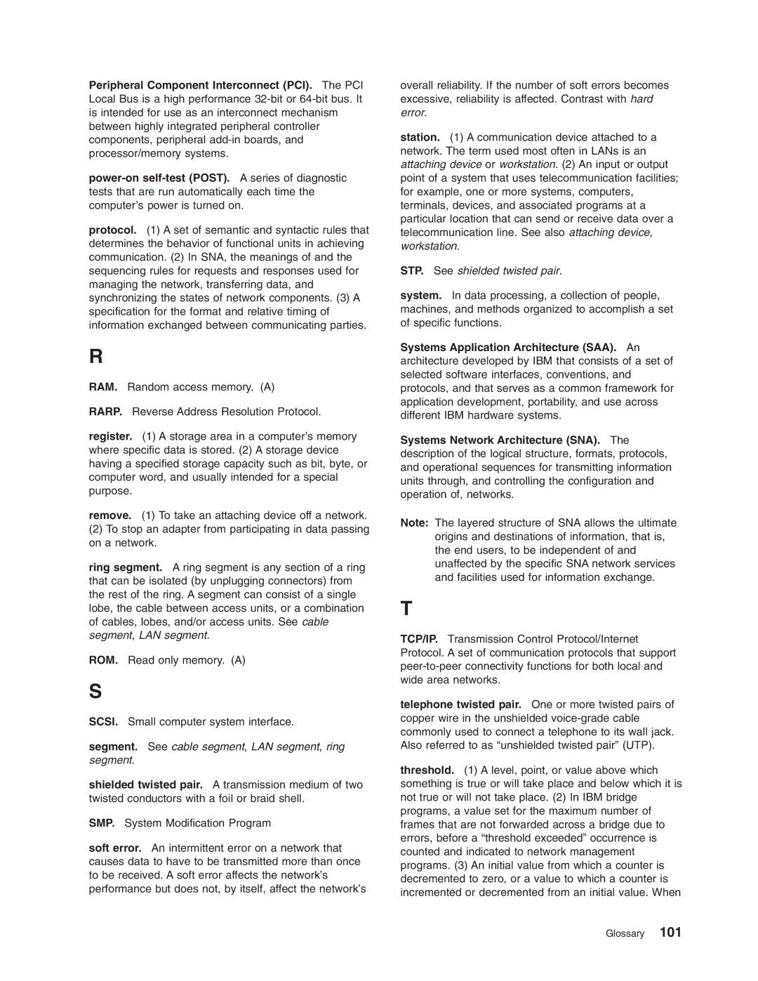 IBM 16/4 Token-Ring manual Segment. See cable segment, LAN segment, ring segment 