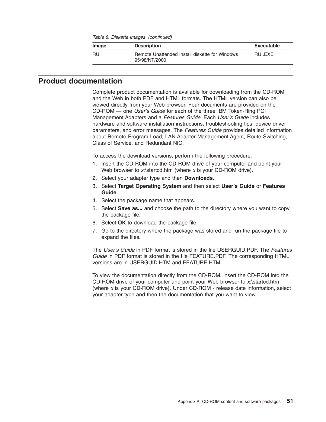 IBM 16/4 Token-Ring manual Product documentation 