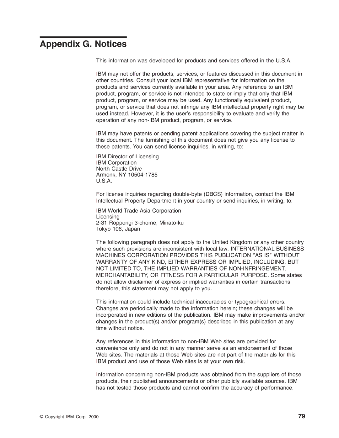 IBM 16/4 Token-Ring manual Appendix G. Notices 