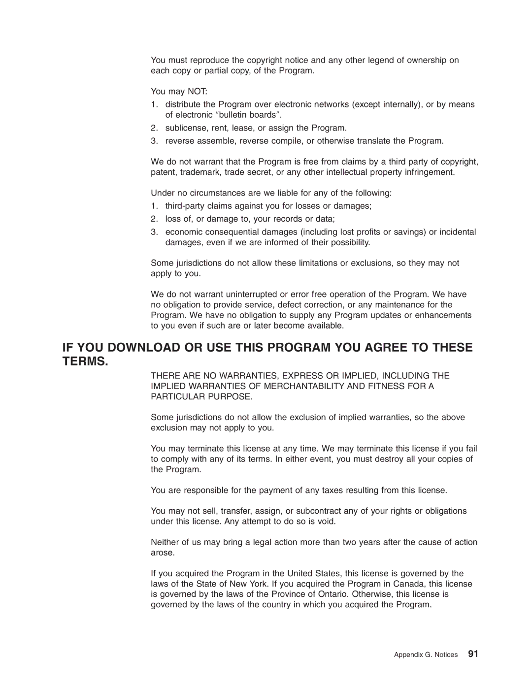 IBM 16/4 Token-Ring manual If YOU Download or USE this Program YOU Agree to These Terms 