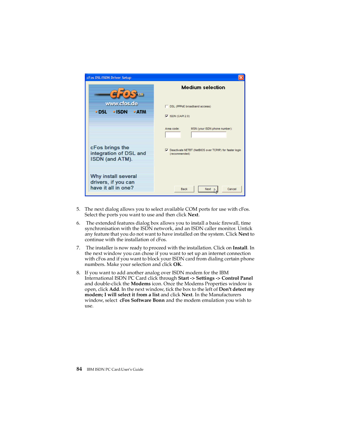 IBM 19K5716 manual IBM Isdn PC CardUser’s Guide 