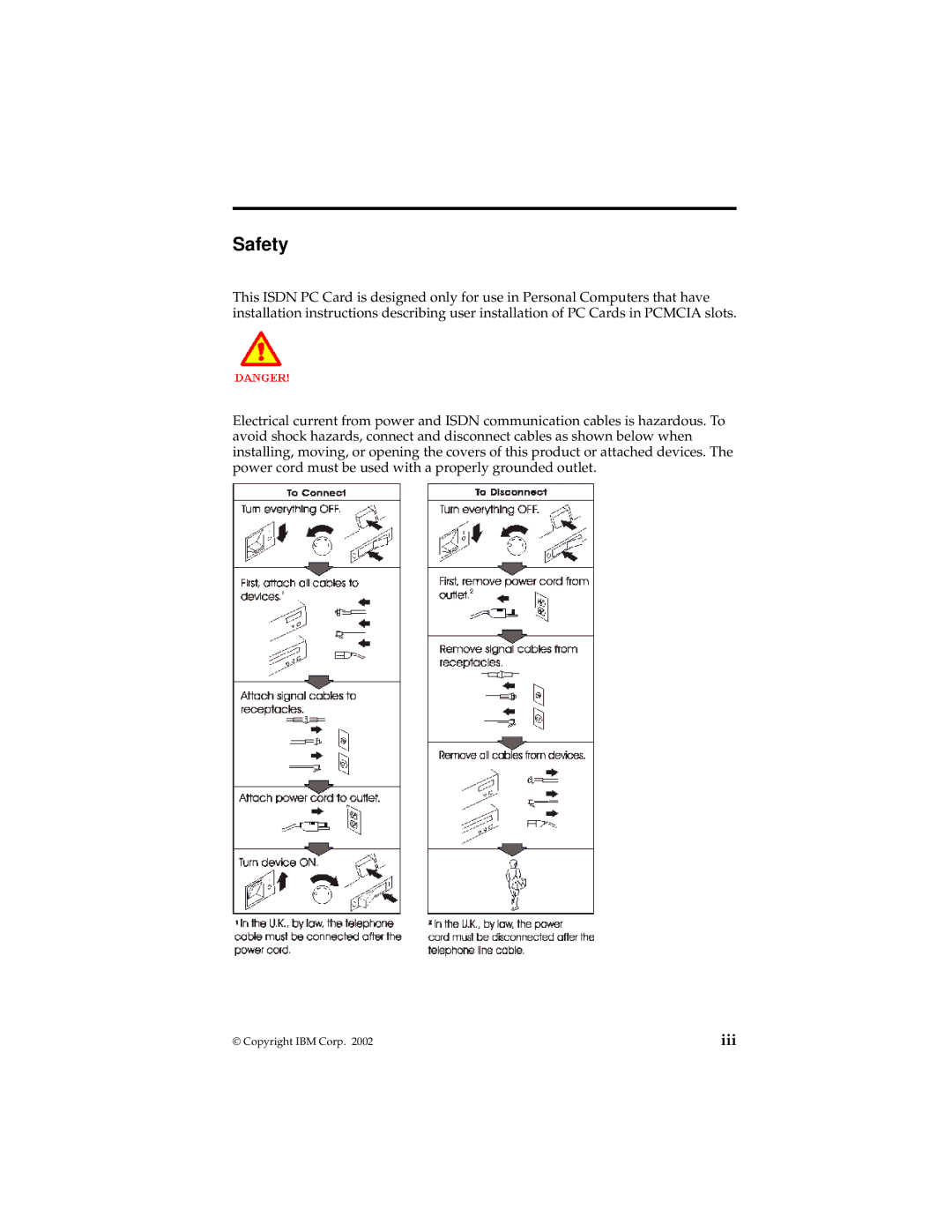 IBM 19K5716 manual Safety, Iii 