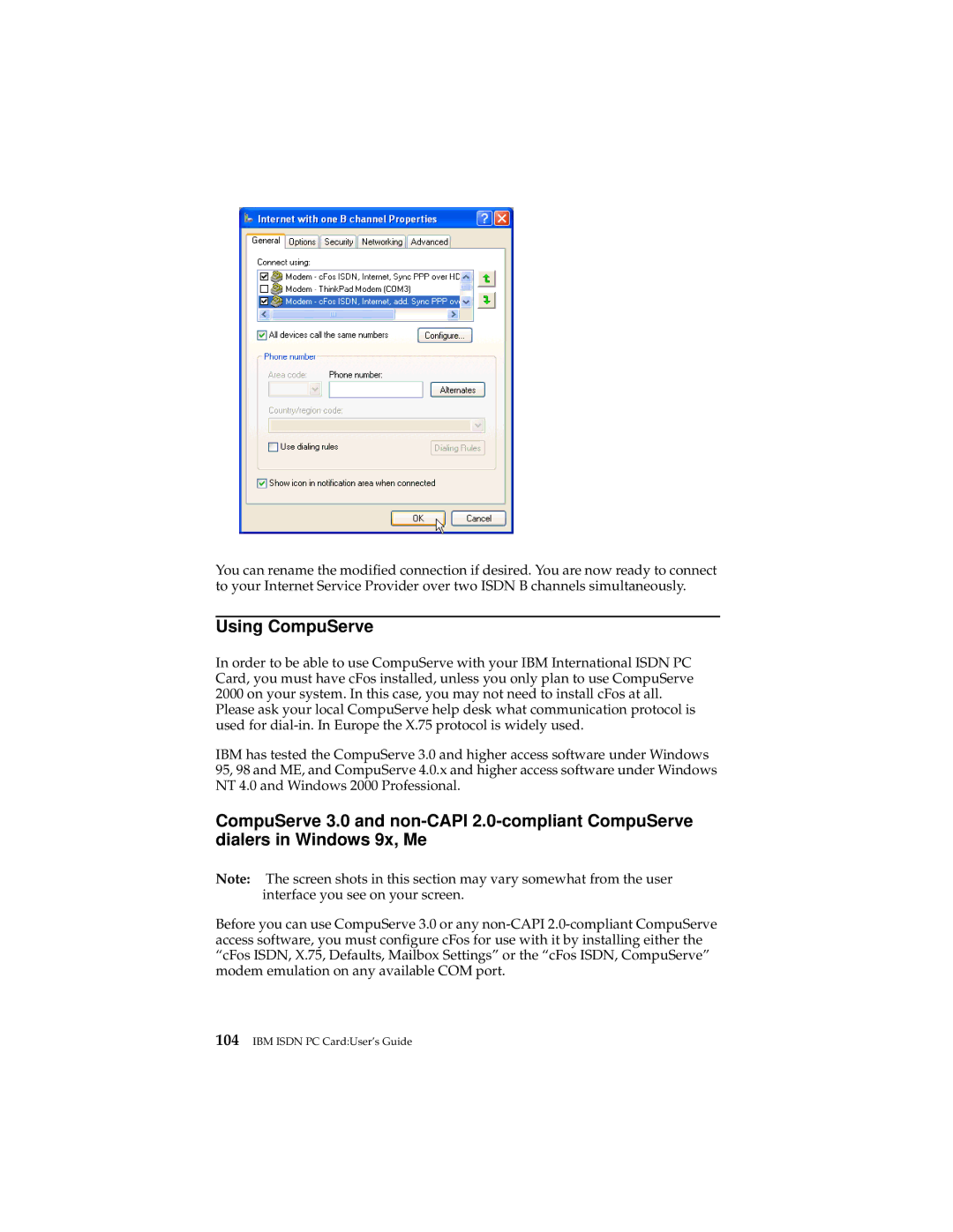 IBM 19K5716 manual Using CompuServe 