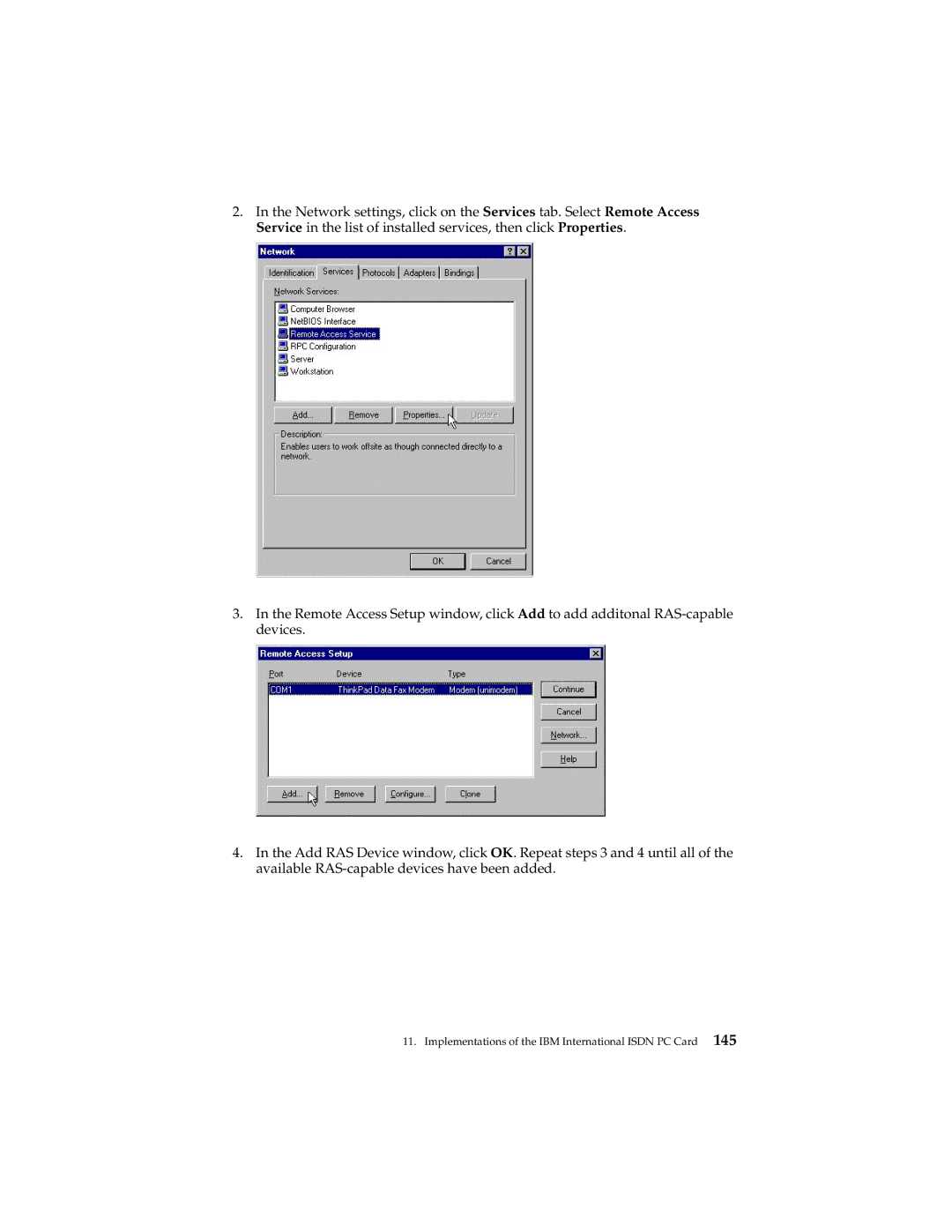 IBM 19K5716 manual Implementations of the IBM International Isdn PC Card 