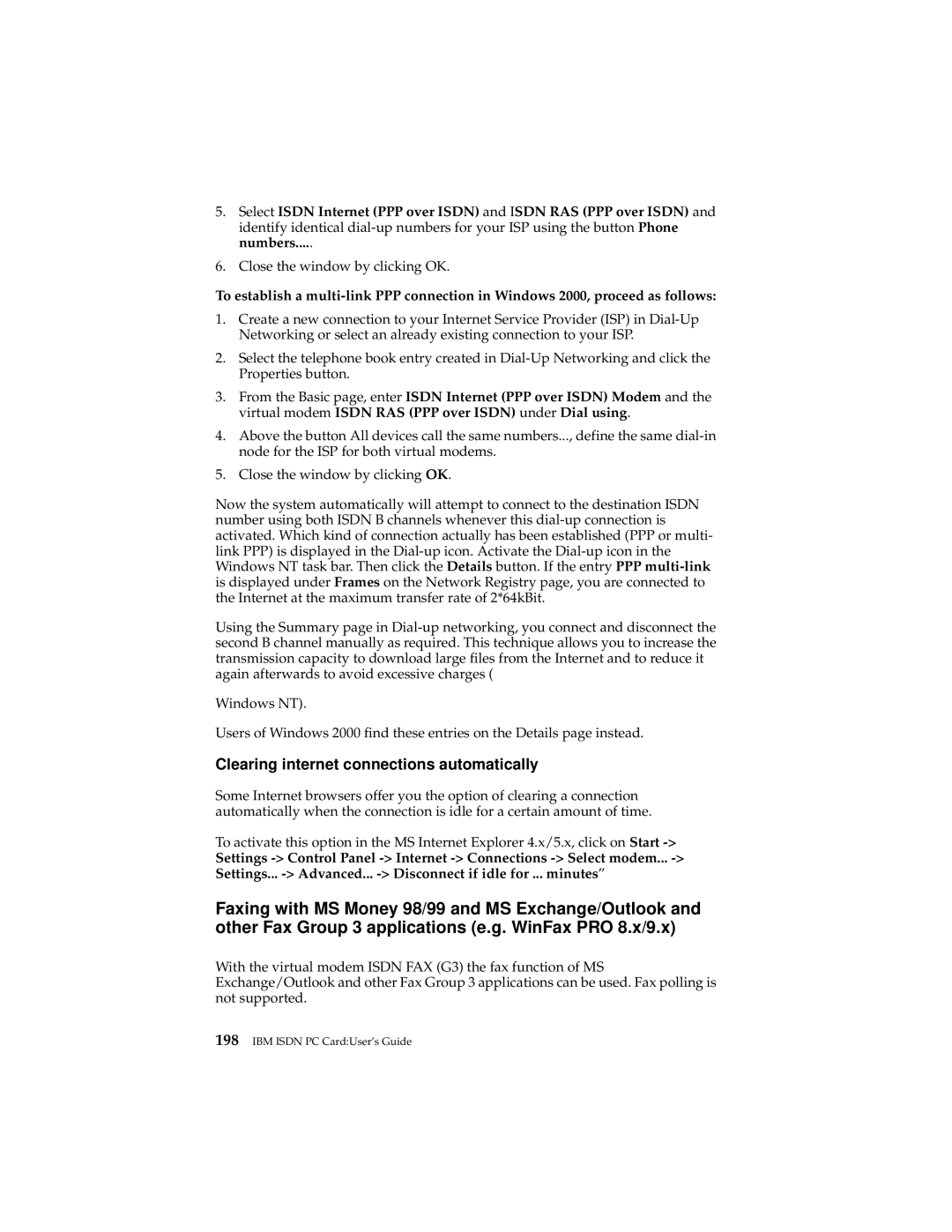 IBM 19K5716 manual Clearing internet connections automatically 