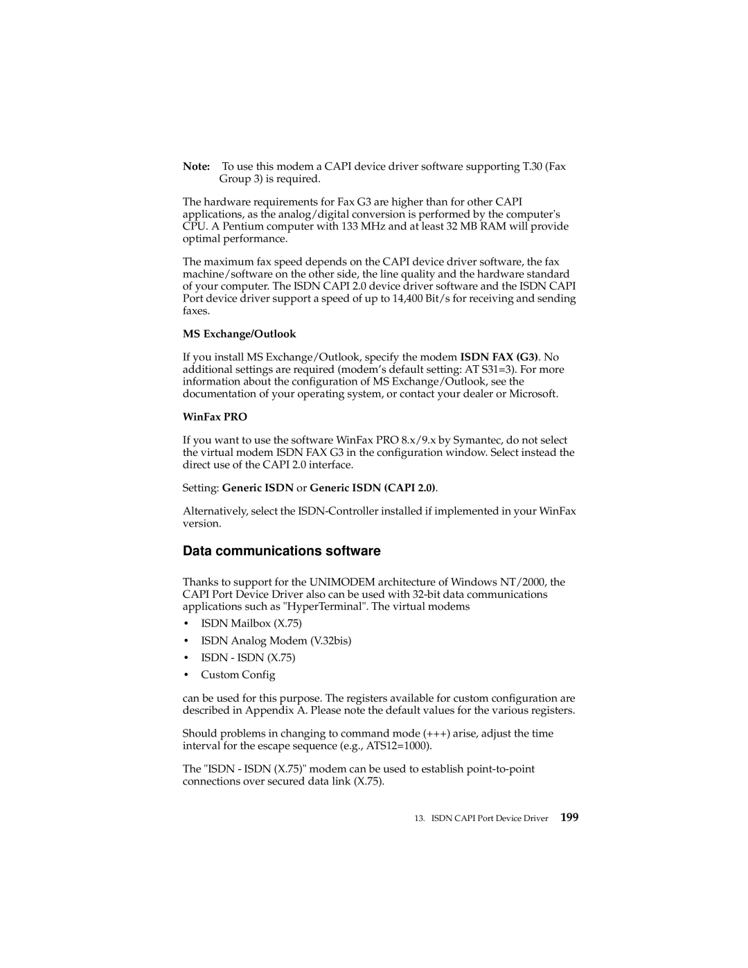 IBM 19K5716 manual MS Exchange/Outlook, WinFax PRO 