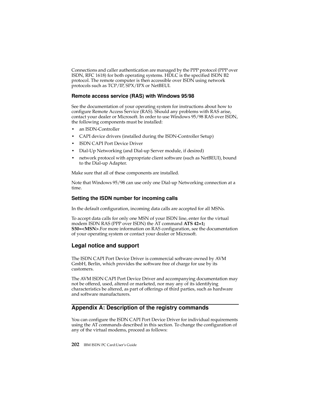 IBM 19K5716 manual Legal notice and support, Setting the Isdn number for incoming calls 