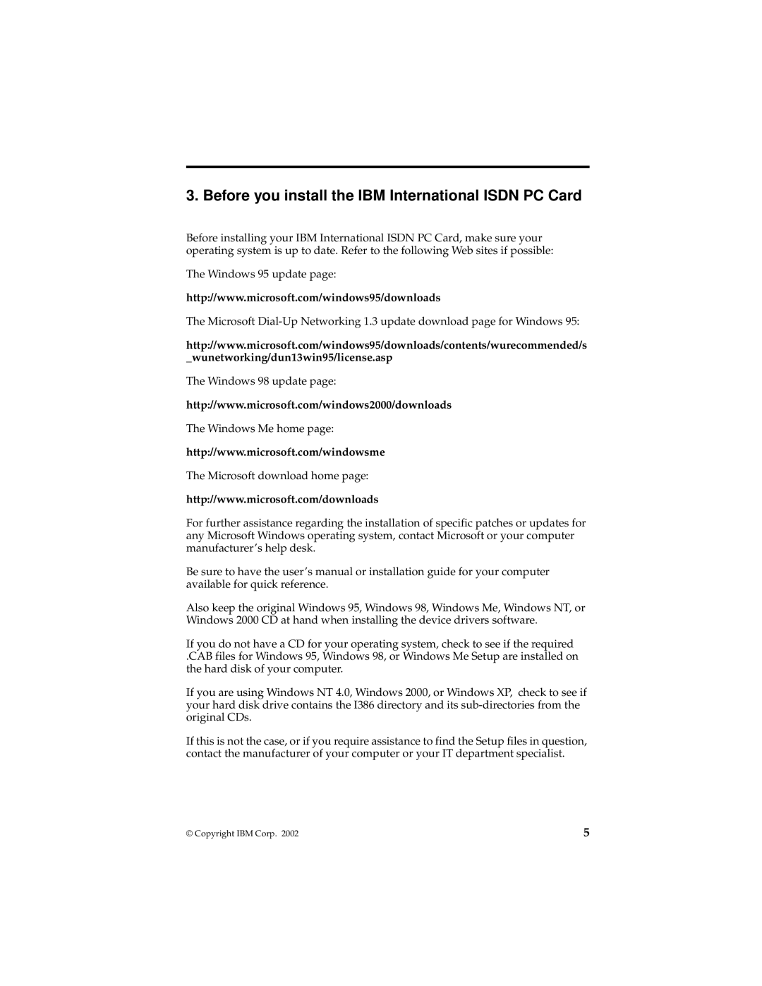 IBM 19K5716 manual Before you install the IBM International Isdn PC Card 