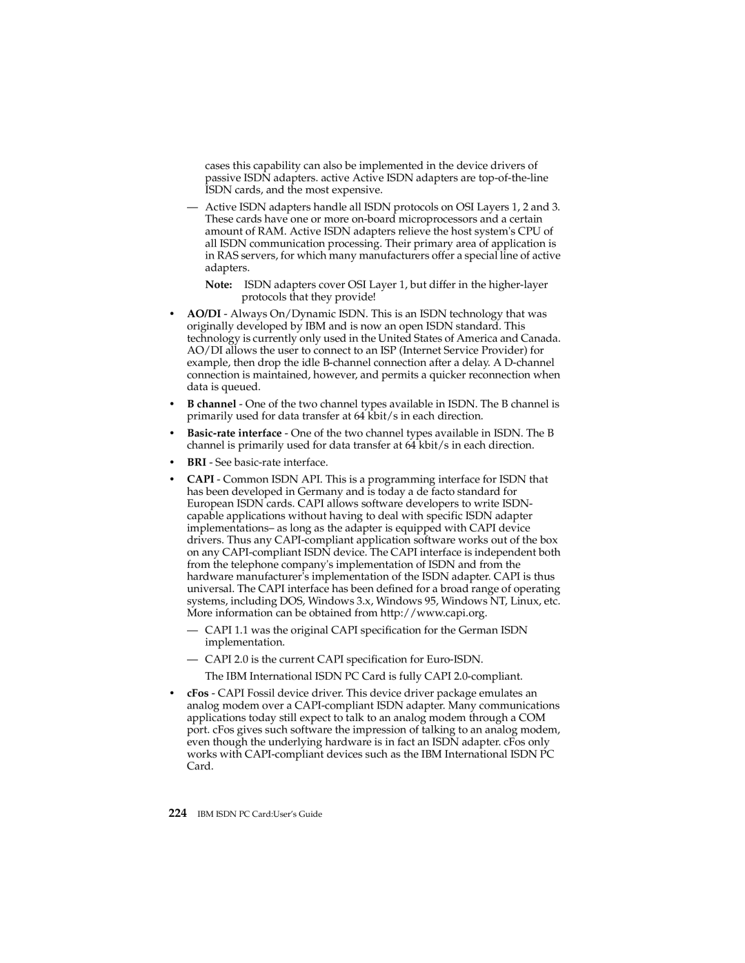 IBM 19K5716 manual IBM Isdn PC CardUser’s Guide 