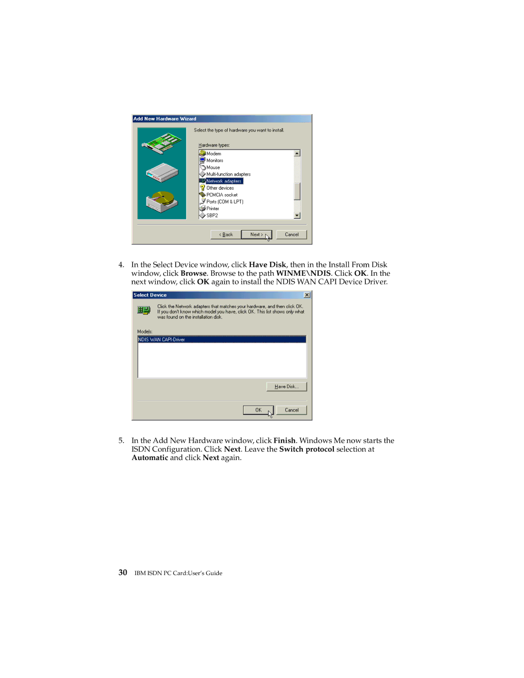 IBM 19K5716 manual IBM Isdn PC CardUser’s Guide 