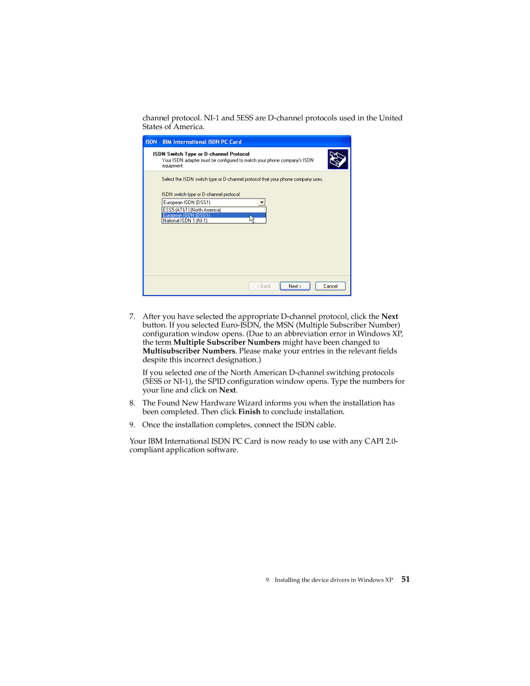 IBM 19K5716 manual Installing the device drivers in Windows XP 