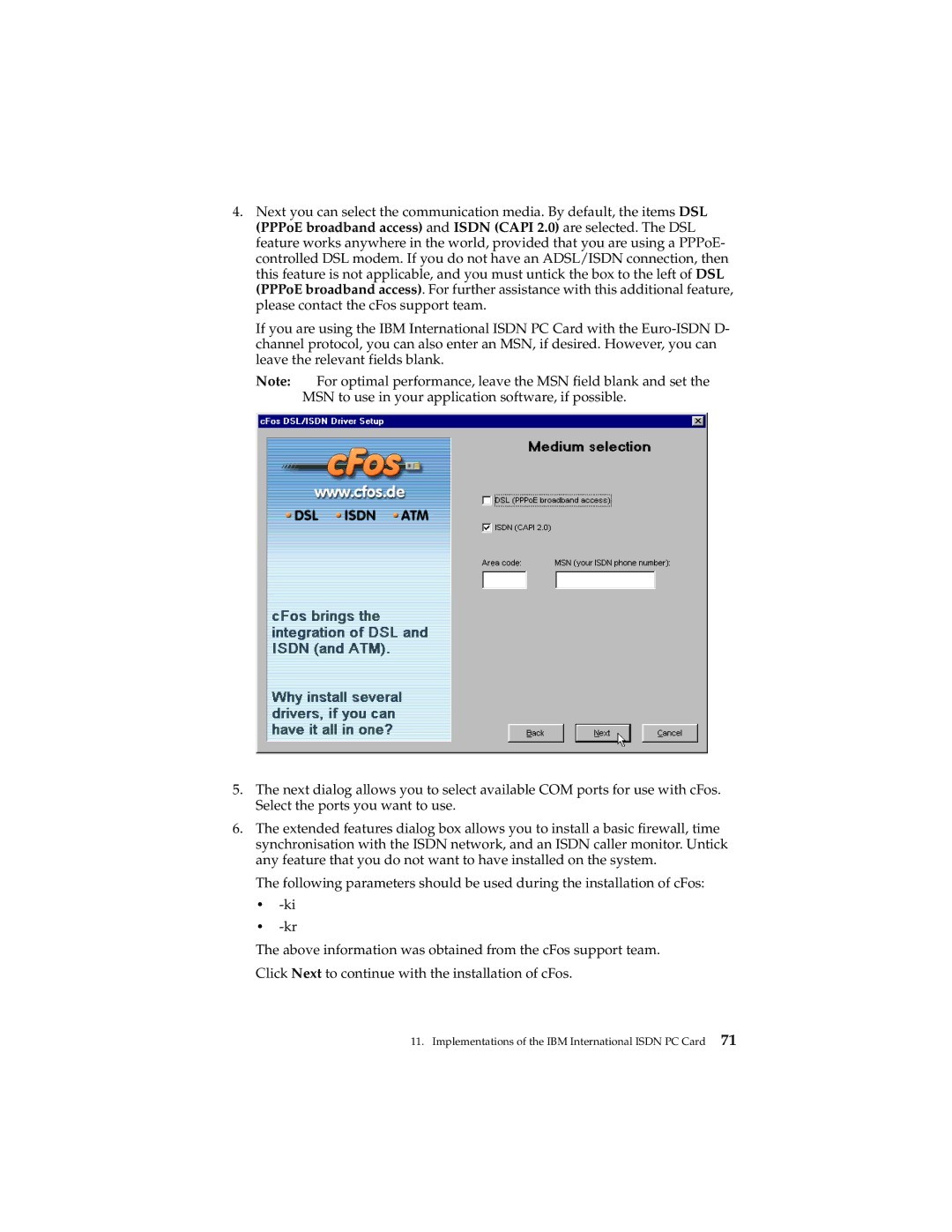 IBM 19K5716 manual Implementations of the IBM International Isdn PC Card 