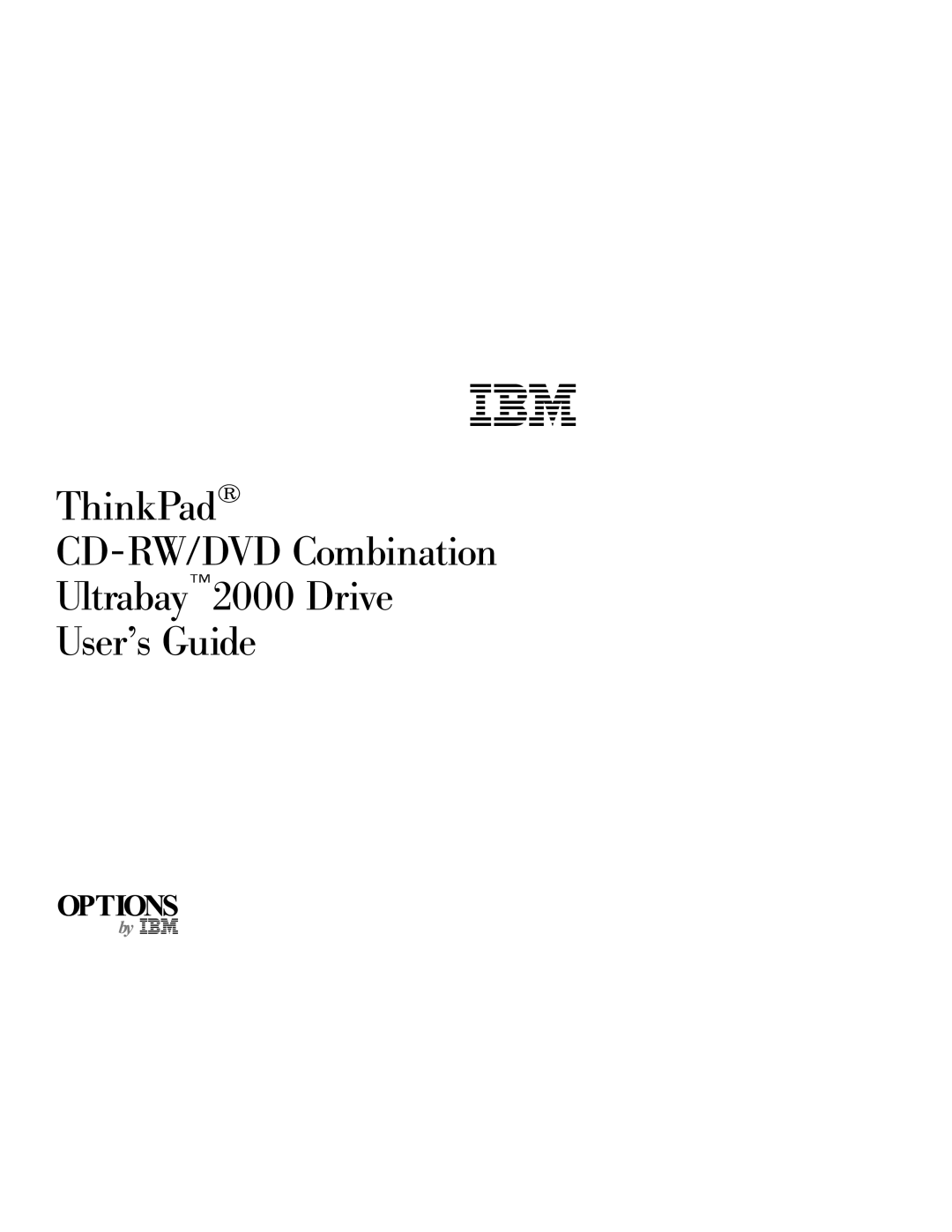 IBM 2000 manual 