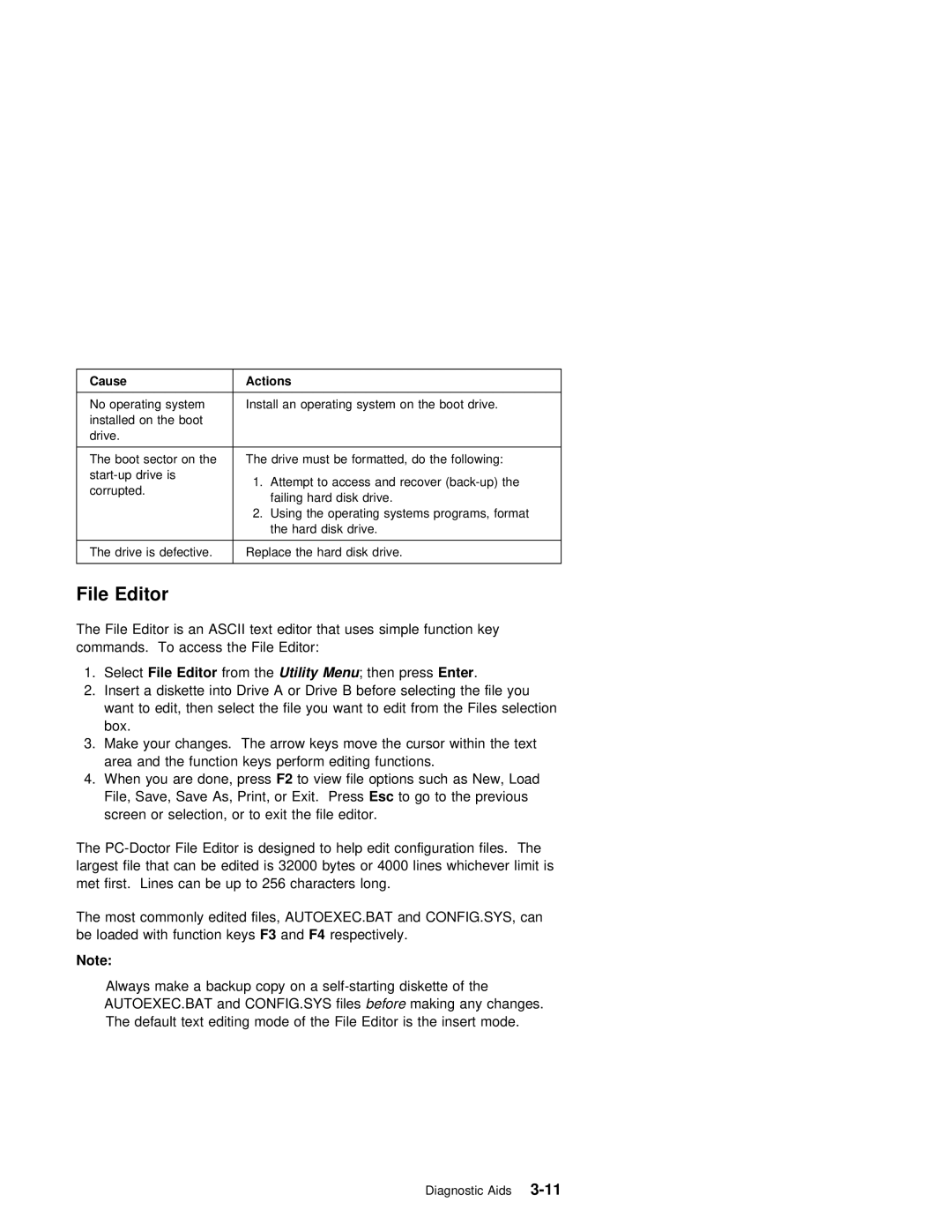 IBM 2140, 2142 manual File Editor, Ascii, Editor from 