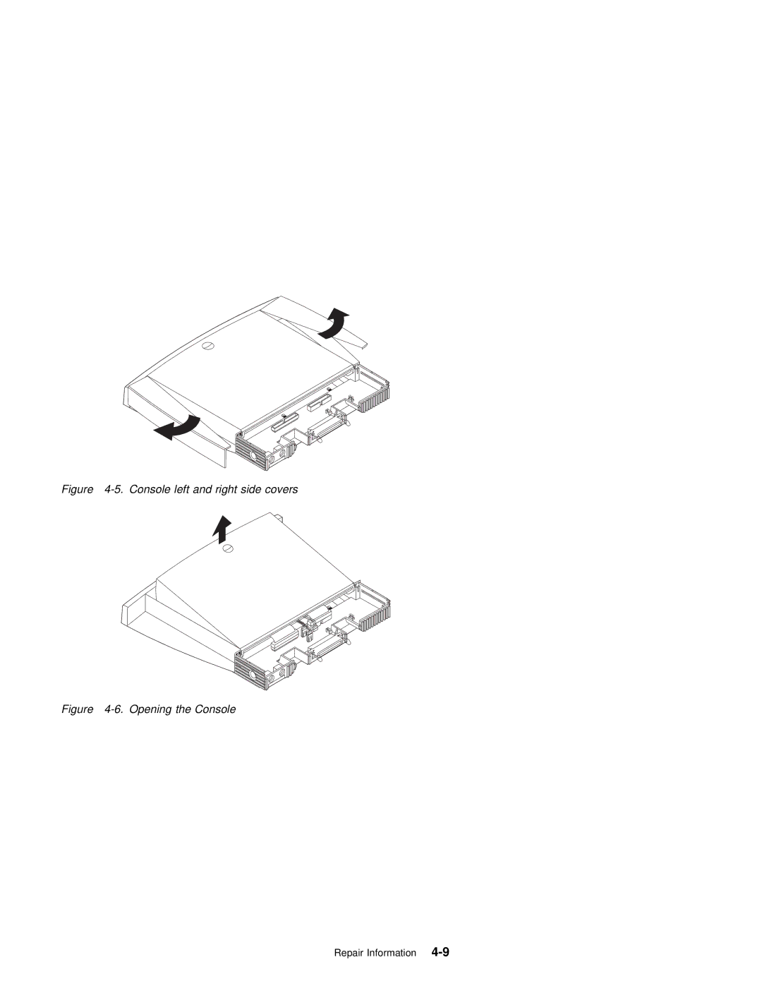 IBM 2140, 2142 manual Console left and right side covers 