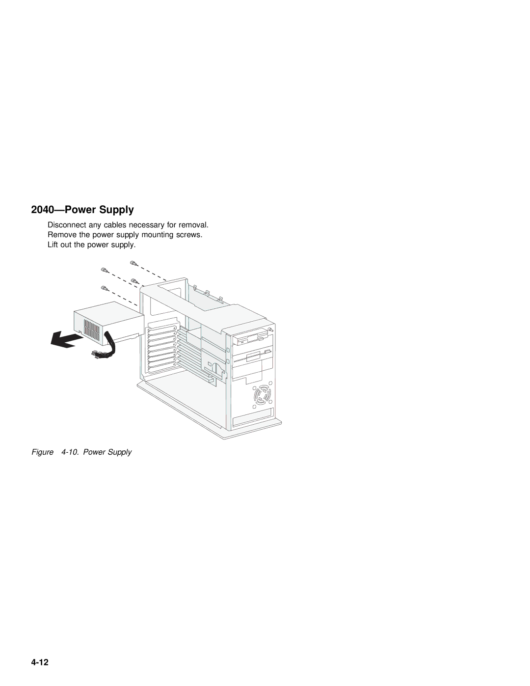 IBM 2142, 2140 manual Power Supply 