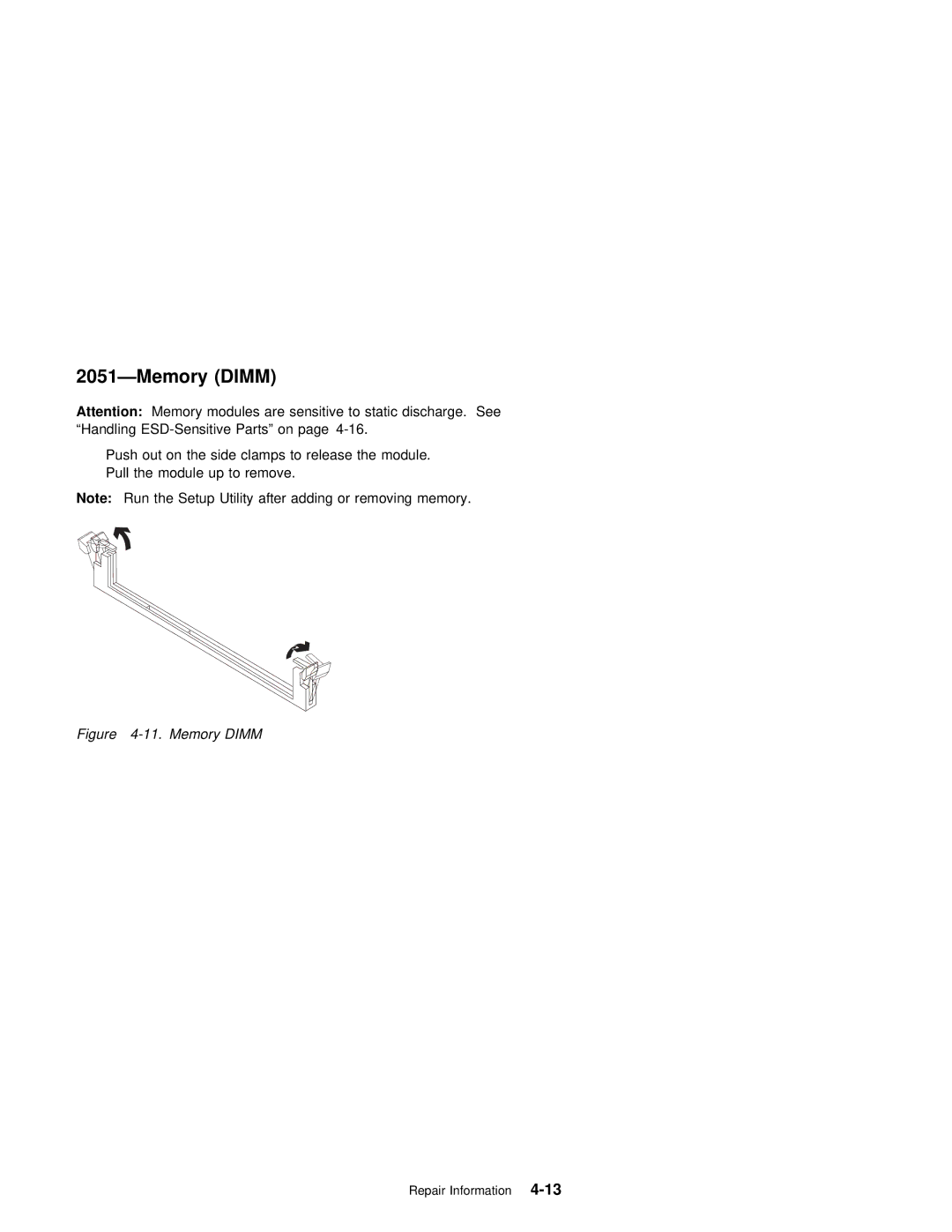 IBM 2140, 2142 manual Memory Dimm 