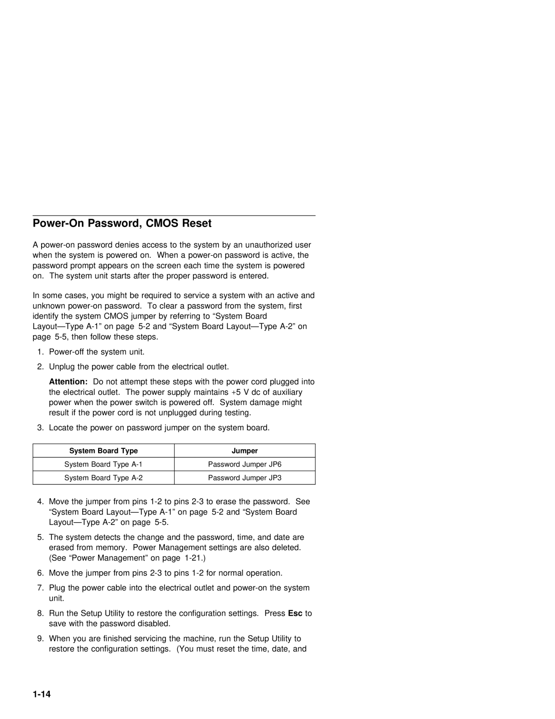 IBM 2142, 2140 manual Reset, Power-On 