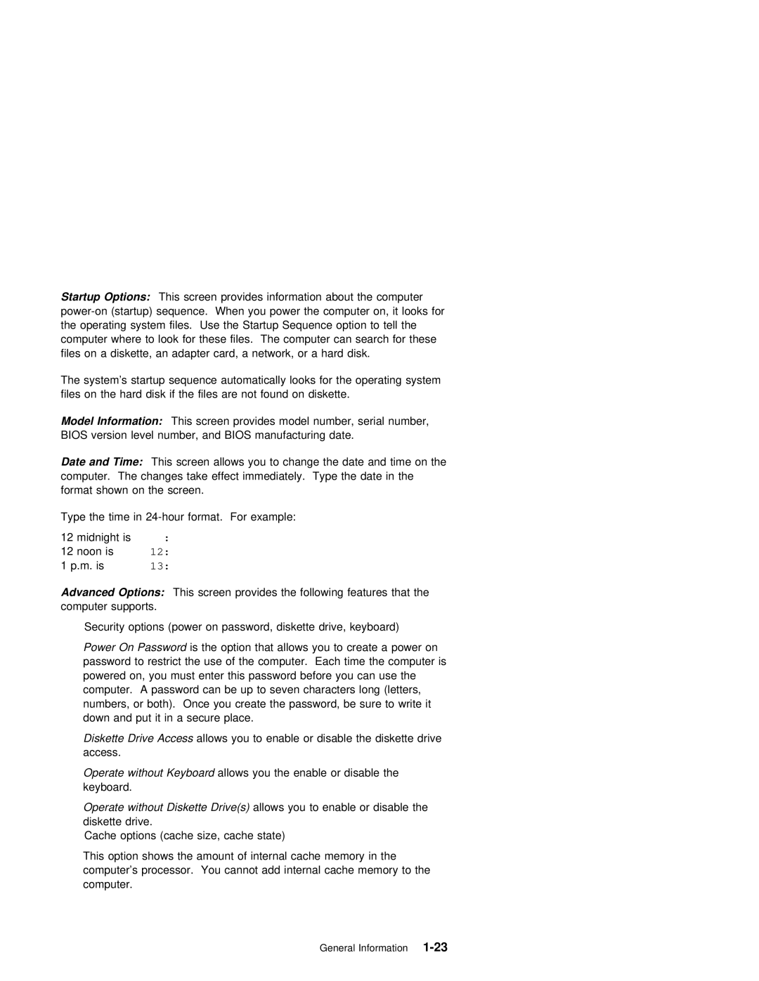 IBM 2140, 2142 manual This Screen provides Model Number, serial 