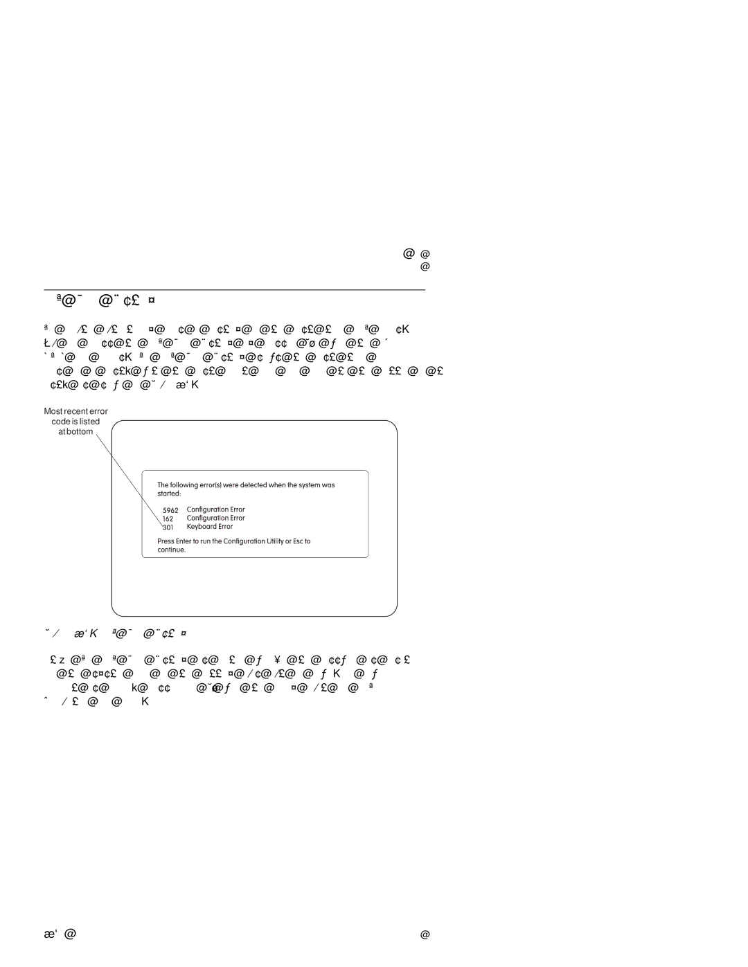 IBM 2142, 2140 manual Post, Error 