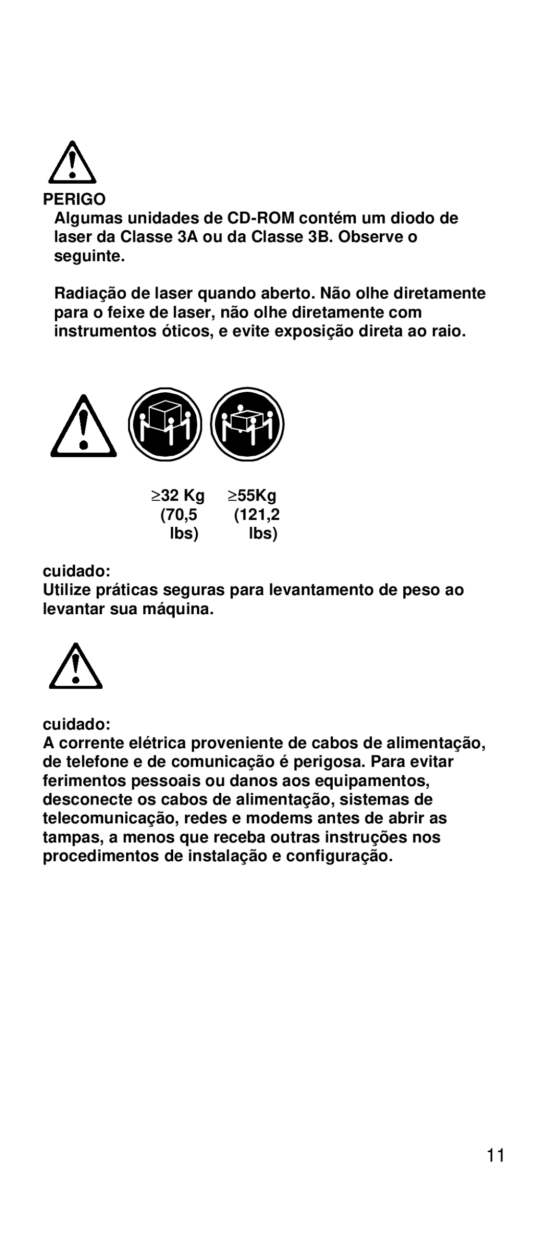 IBM 2169 manual Perigo 