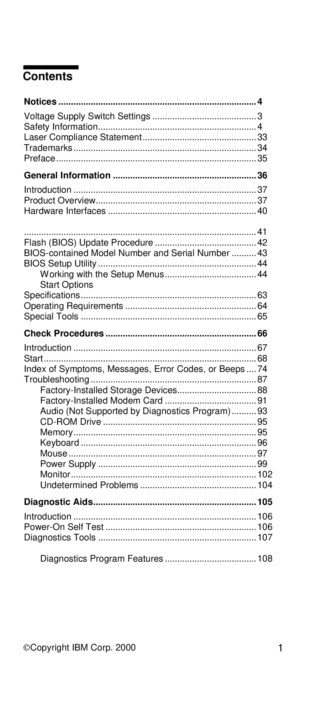 IBM 2169 manual Contents 