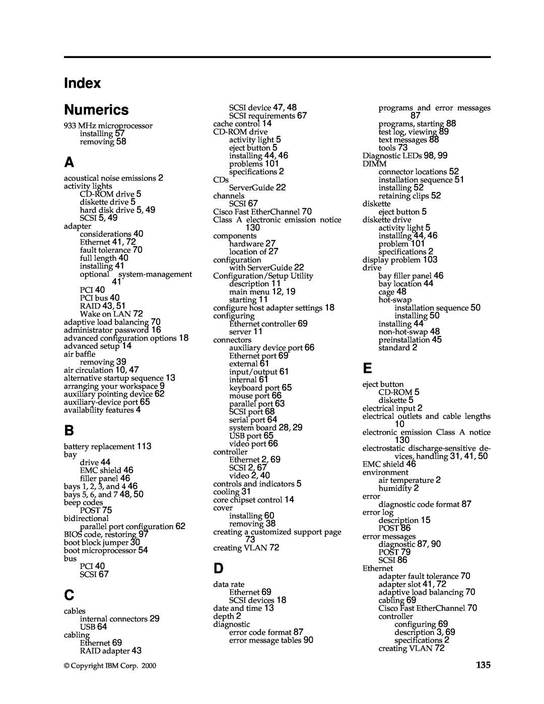 IBM 220 manual Index Numerics 