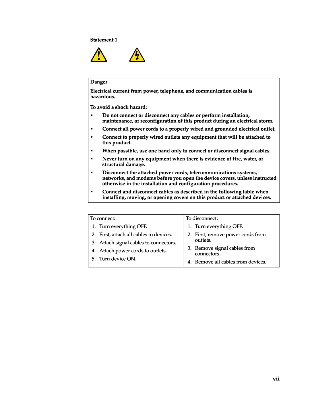 IBM 220 manual Statement Danger, To avoid a shock hazard 