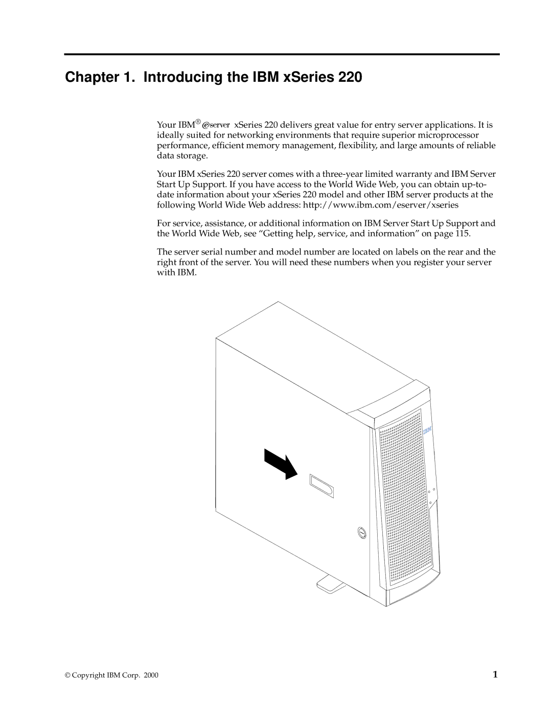 IBM 220 manual Introducing the IBM xSeries 