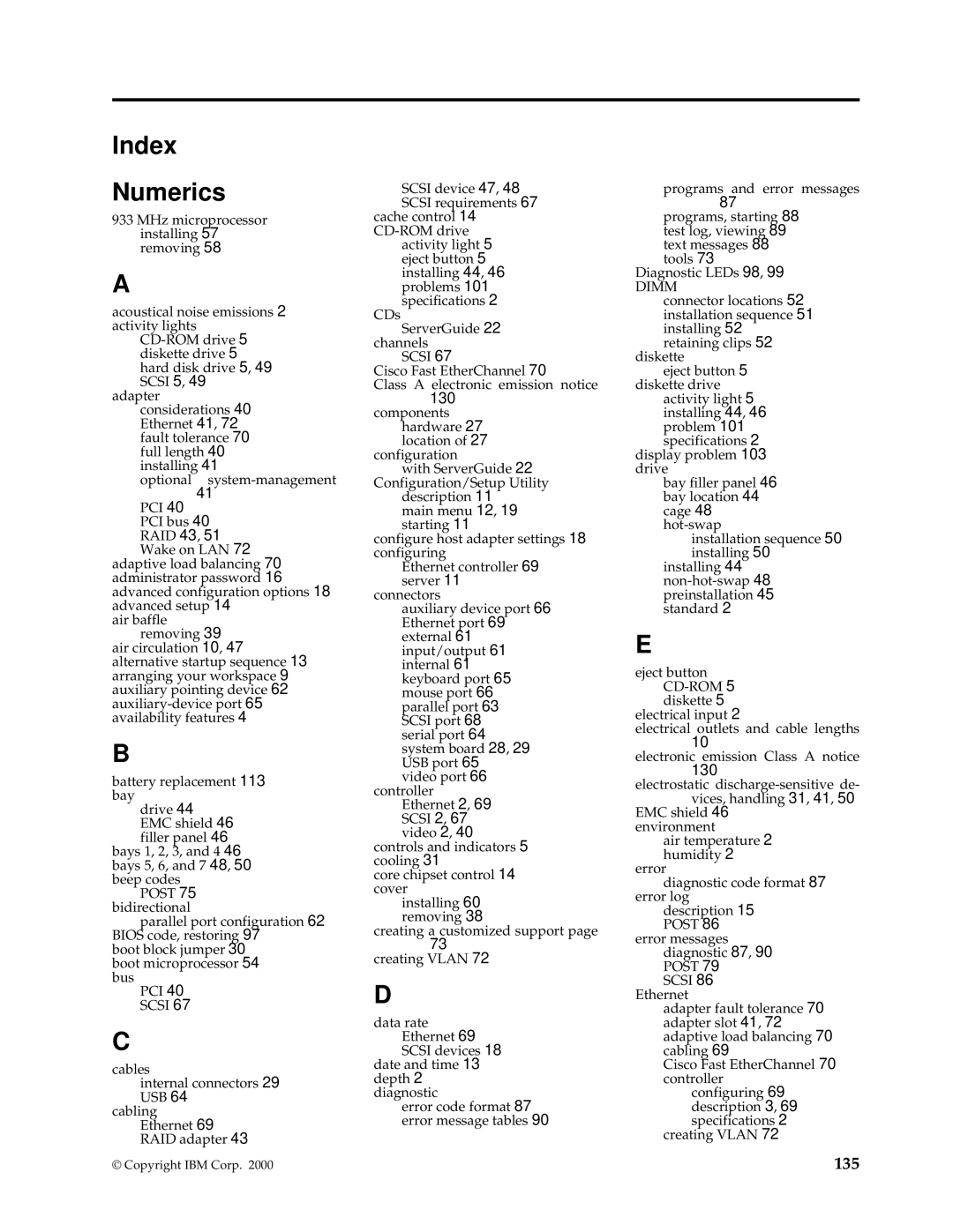 IBM 220 manual Index Numerics 