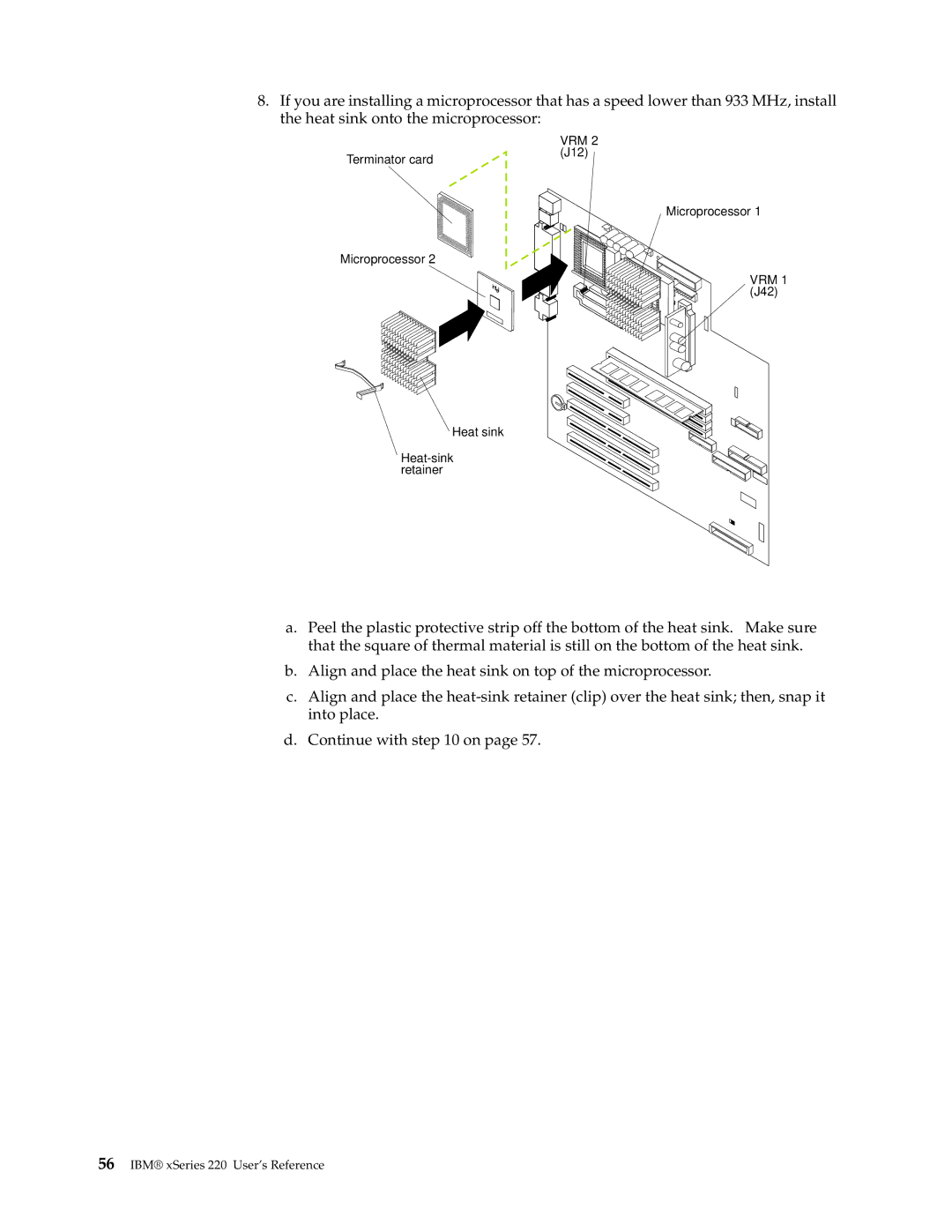 IBM manual IBM xSeries 220 User’s Reference 