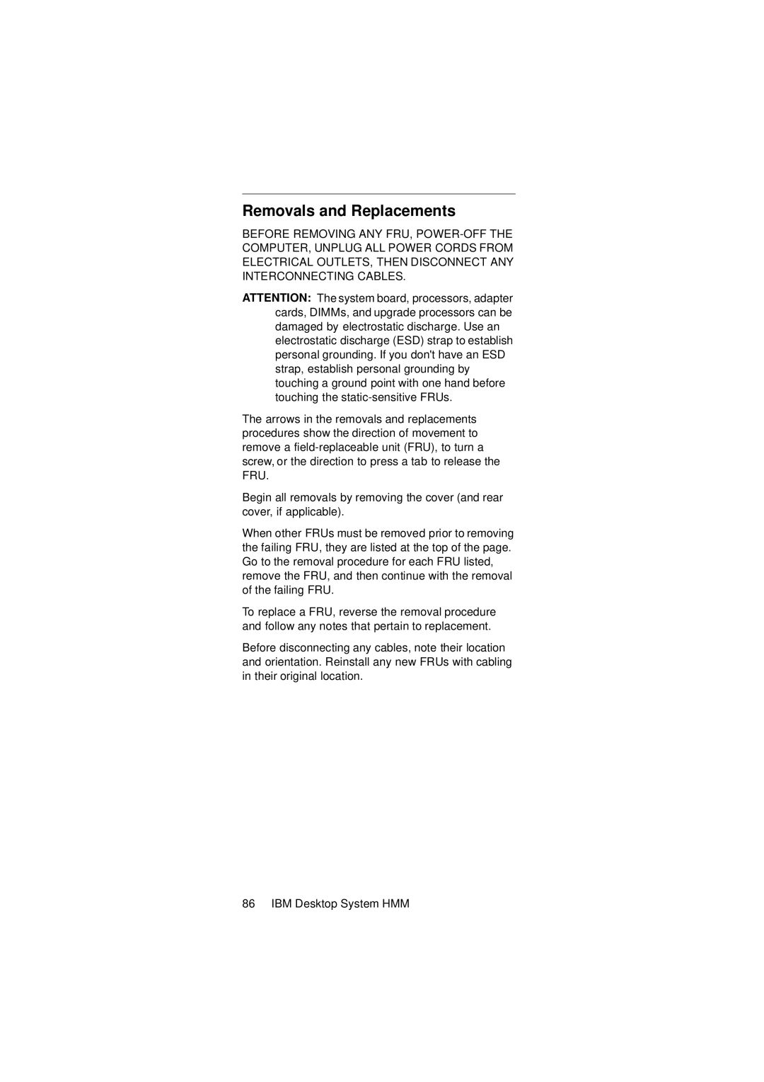 IBM 2274 manual Removals and Replacements 