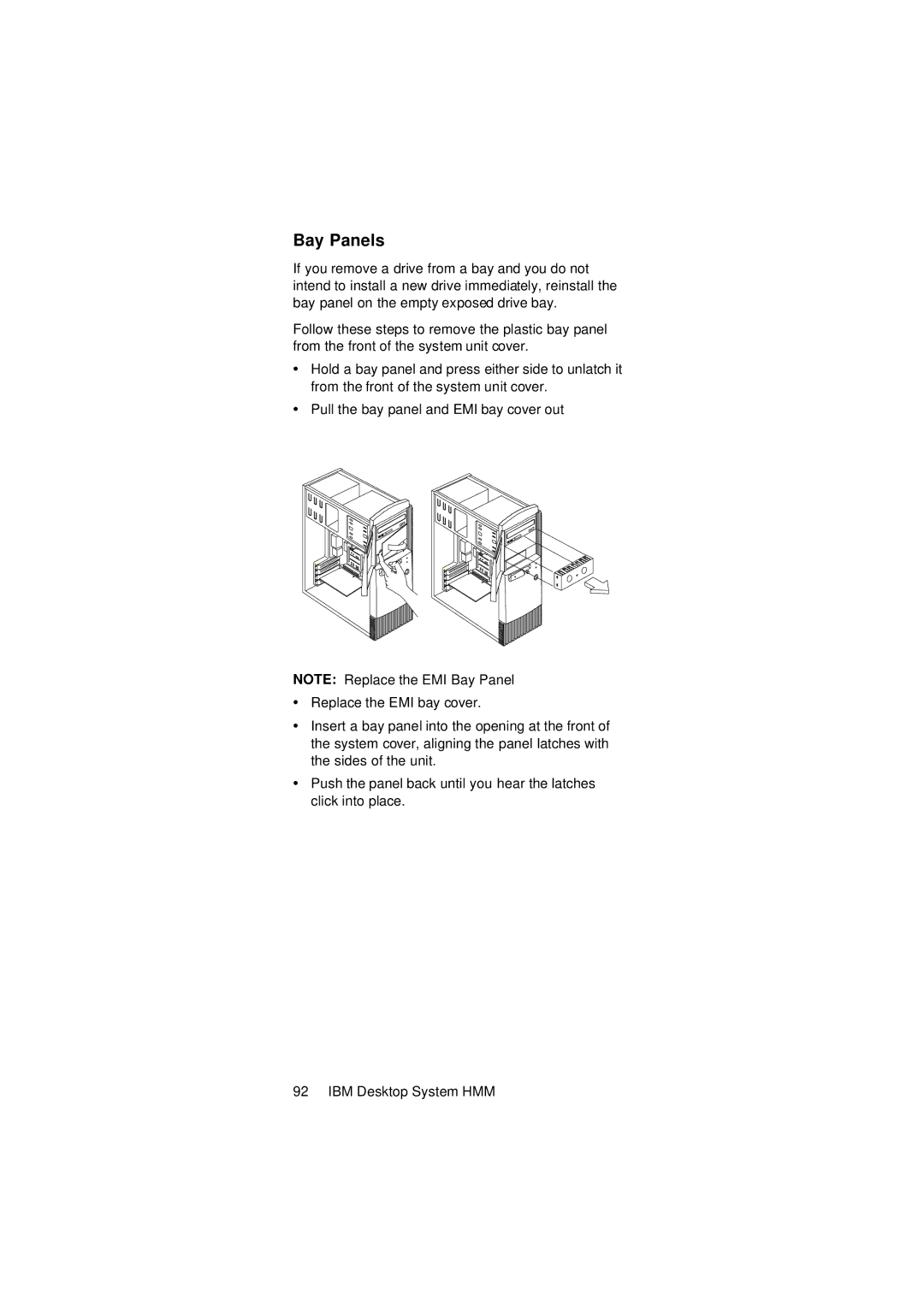 IBM 2274 manual Bay Panels 