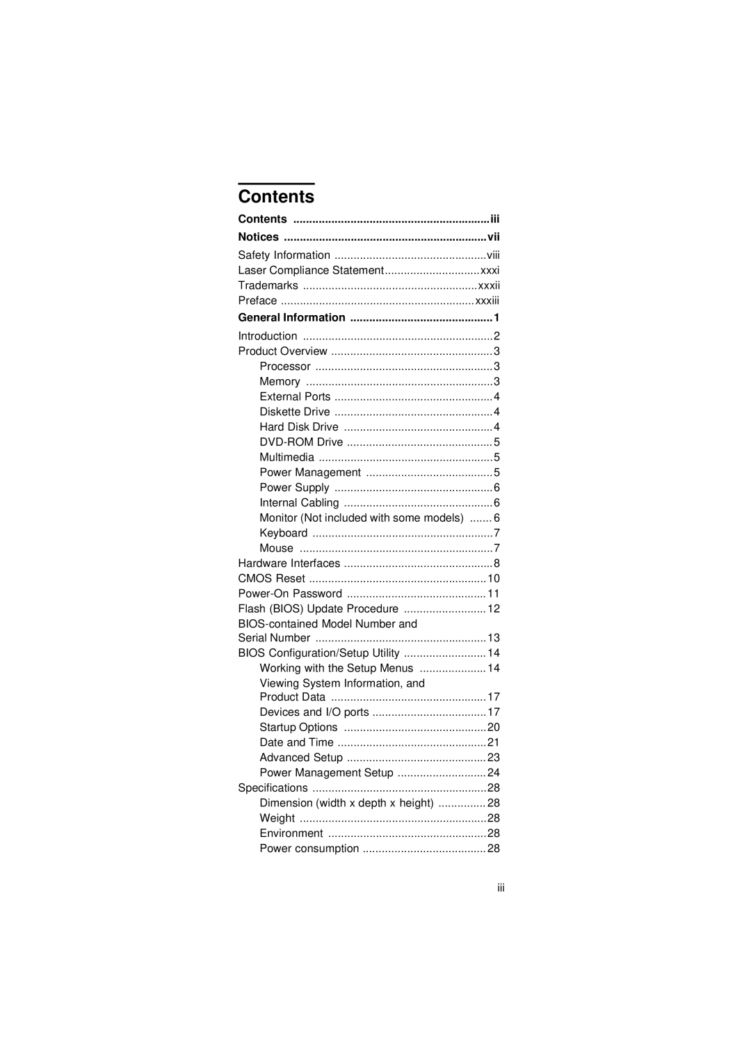 IBM 2274 manual Contents 