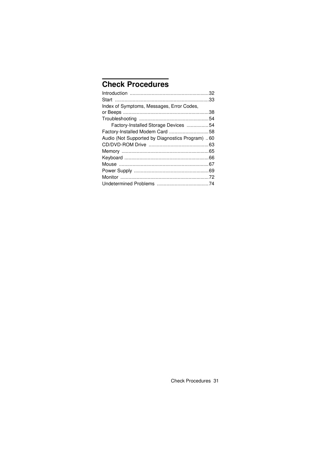 IBM 2274 manual Check Procedures 