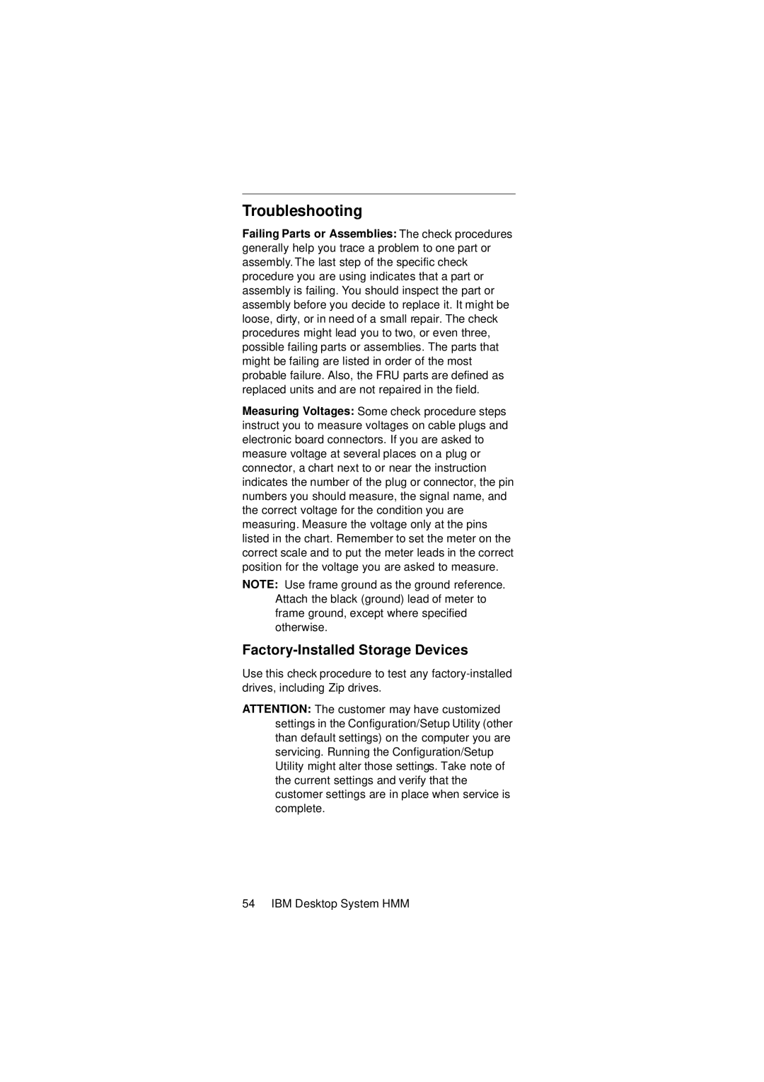 IBM 2274 manual Troubleshooting, Factory-Installed Storage Devices 