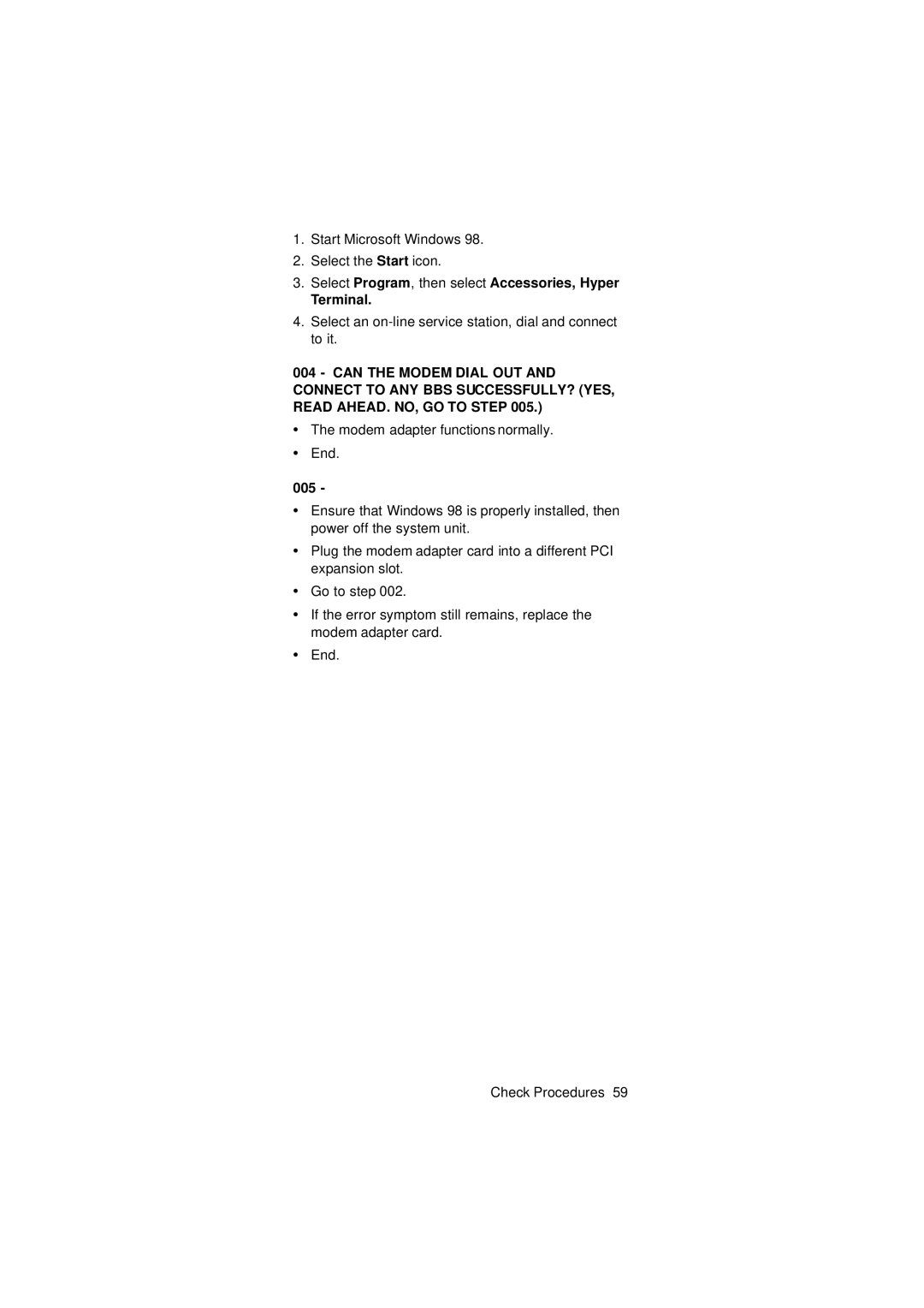 IBM 2274 manual Start Microsoft Windows Select the Start icon, Select Program, then select Accessories, Hyper Terminal 