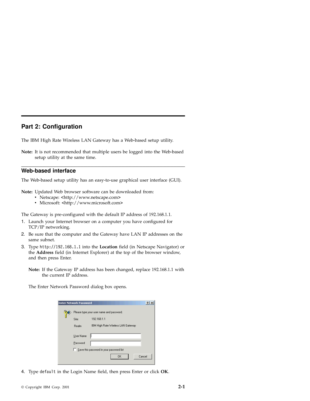 IBM 22P6415 manual Part 2 Configuration, Web-based interface 