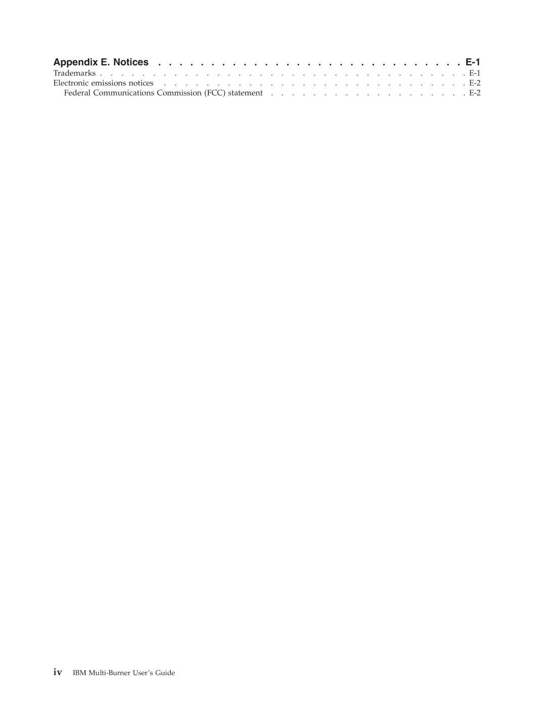 IBM 22P6972 manual Appendix E. Notices 