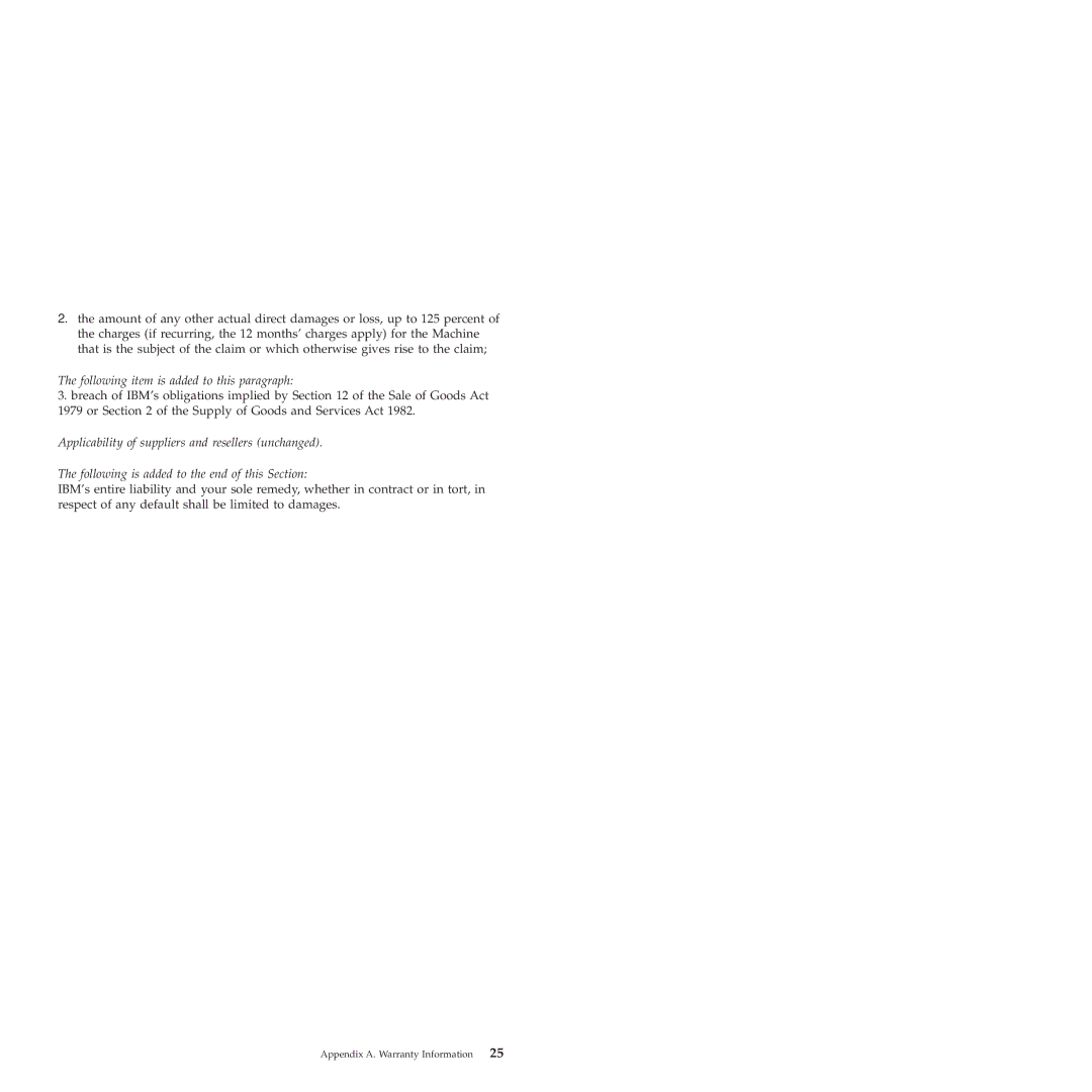 IBM 22P6982 manual Following item is added to this paragraph 