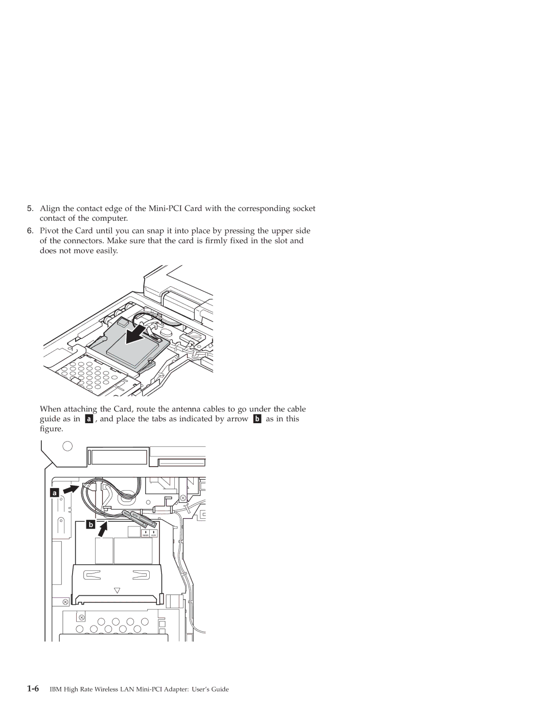 IBM 22P7713 manual 6IBM High Rate Wireless LAN Mini-PCI Adapter User’s Guide 