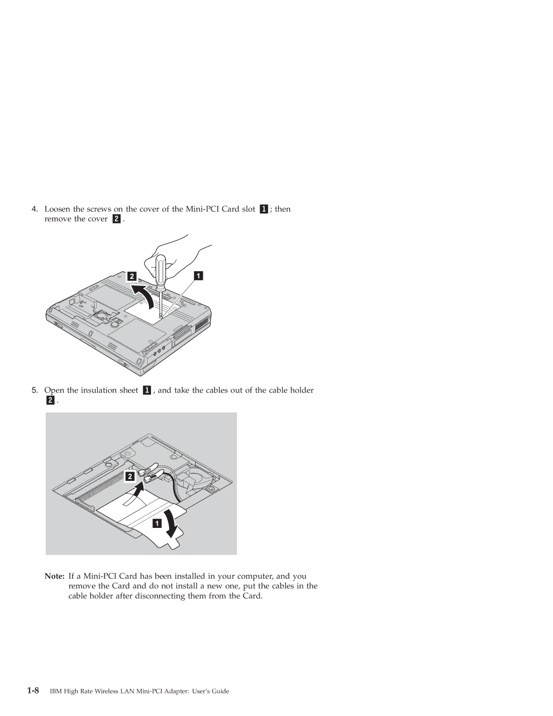 IBM 22P7713 manual 8IBM High Rate Wireless LAN Mini-PCI Adapter User’s Guide 