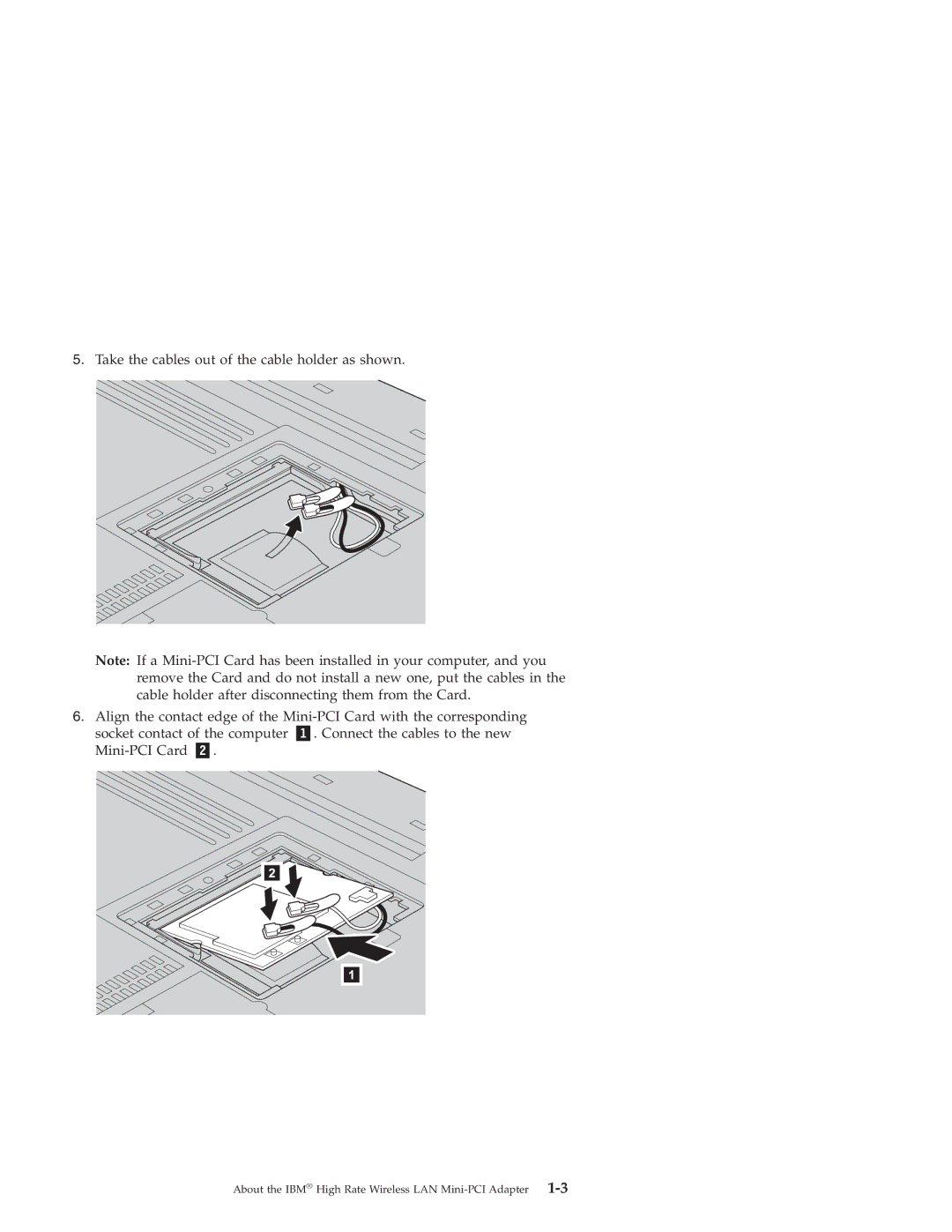 IBM 22P7713 manual About the IBM High Rate Wireless LAN Mini-PCI Adapter 