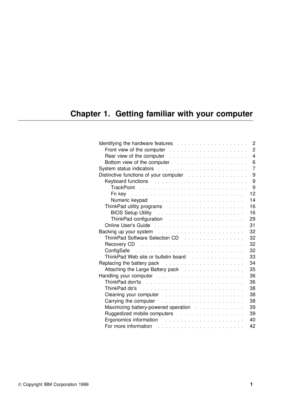 IBM 240 manual Getting familiar with your computer 