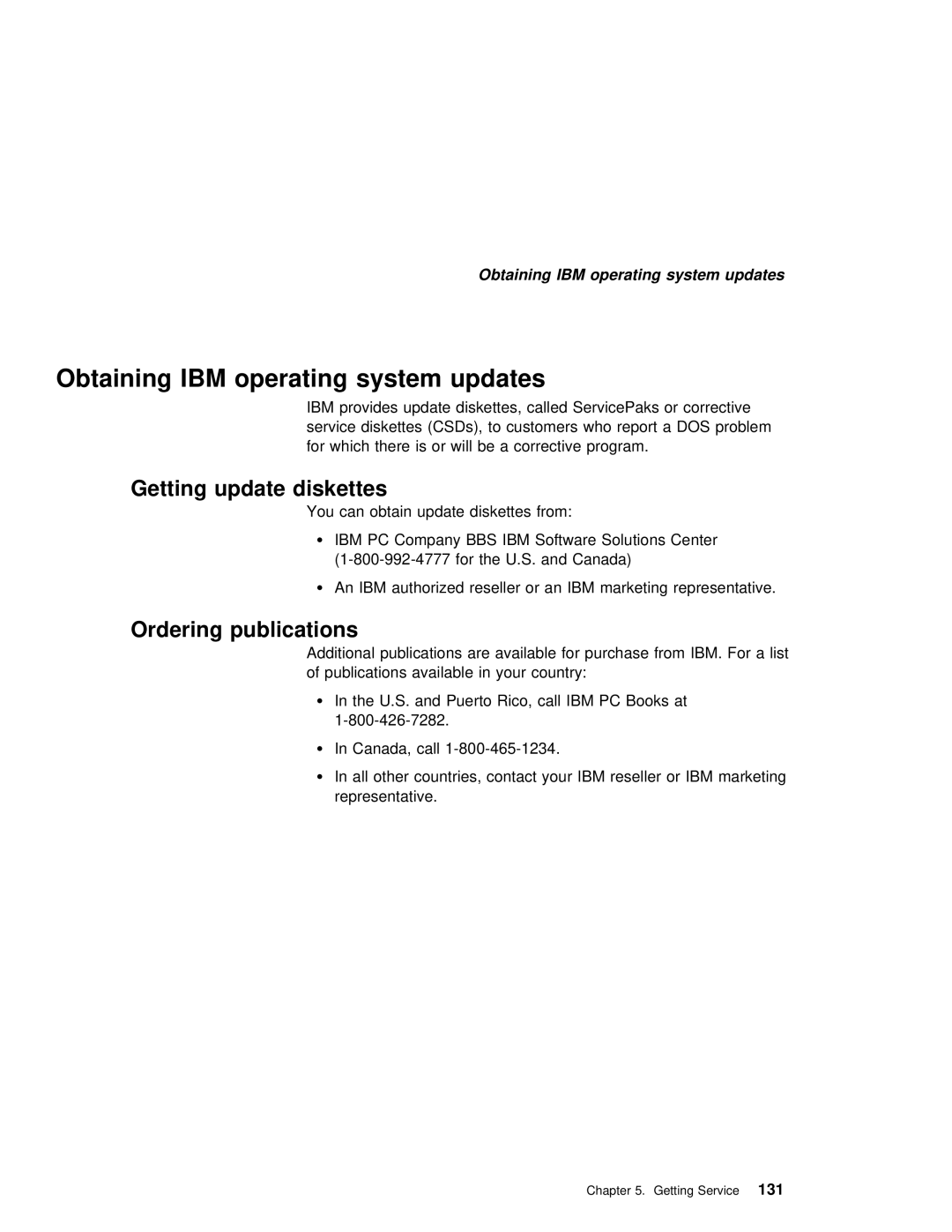 IBM 240 manual Getting update diskettes, Ordering publications 