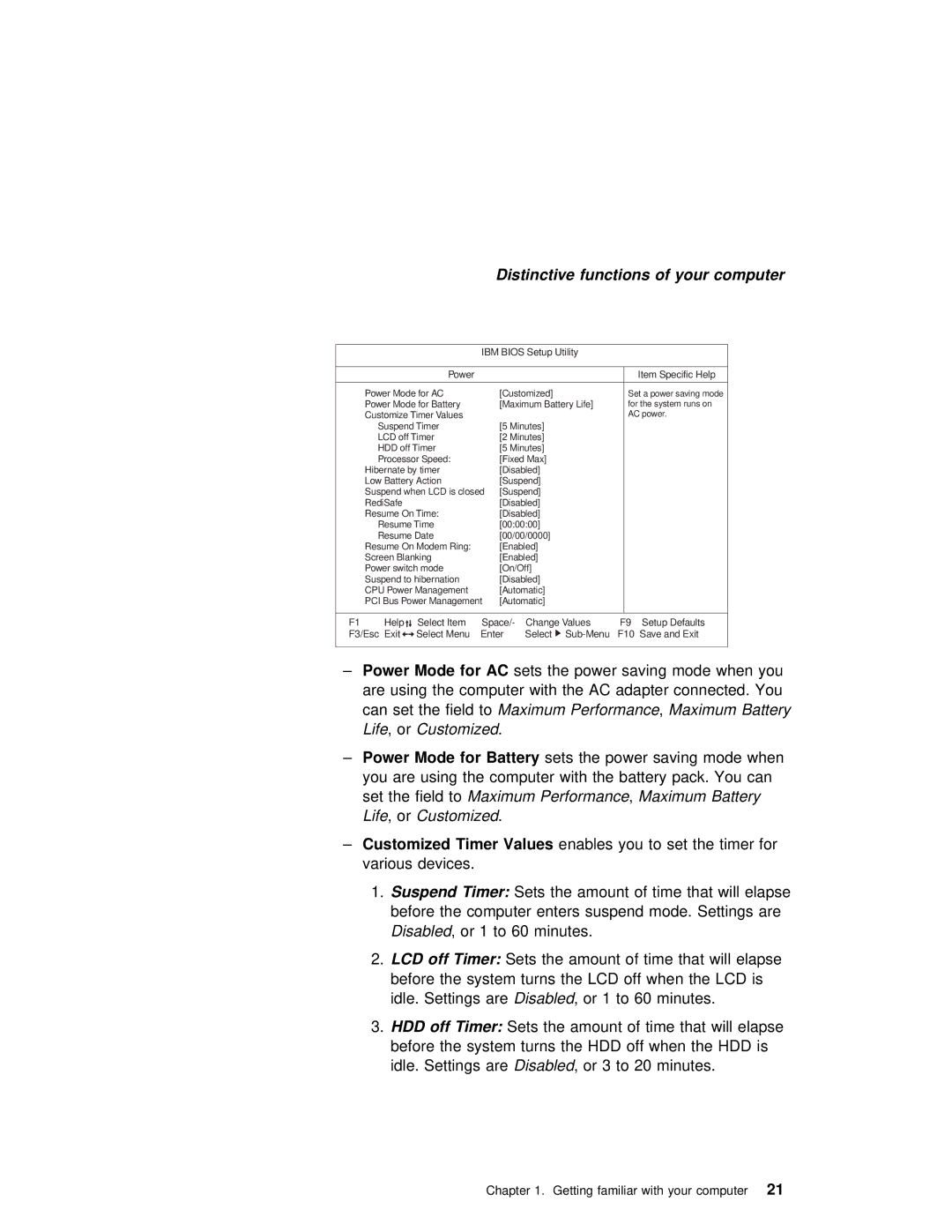 IBM 240 manual For Battery, Values 