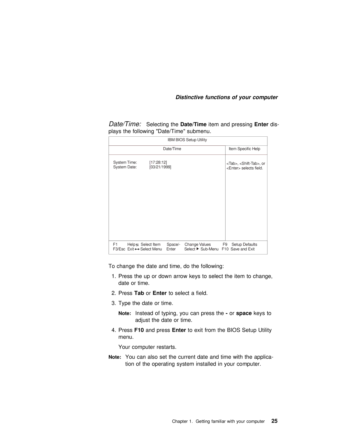 IBM 240 manual Date/Time Selecting, OrEnter 