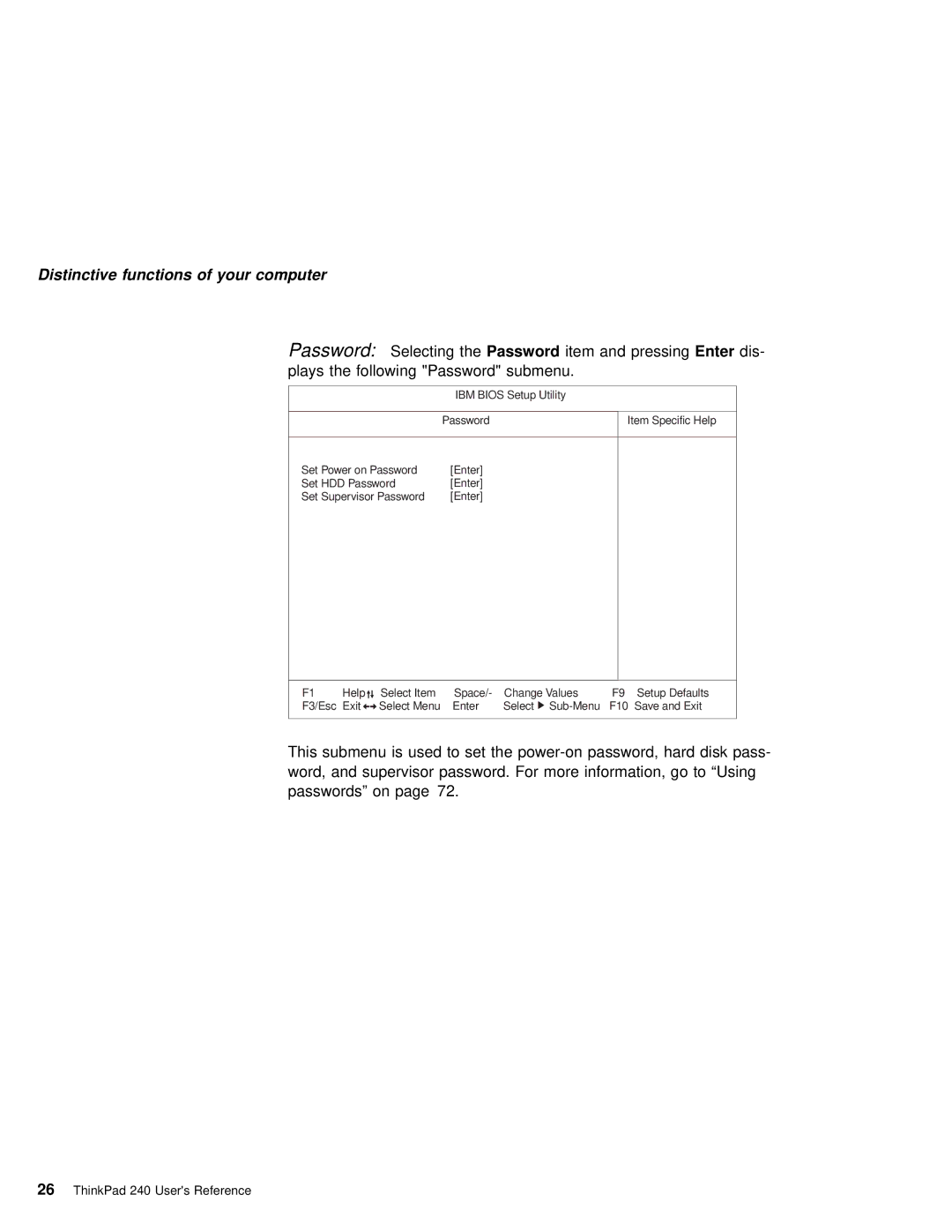 IBM 240 manual Password Selecting, ThePassword 